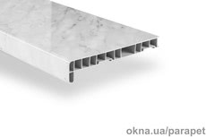 Підвіконня `Parapet - Глянець` 150 мм, сірий мармур